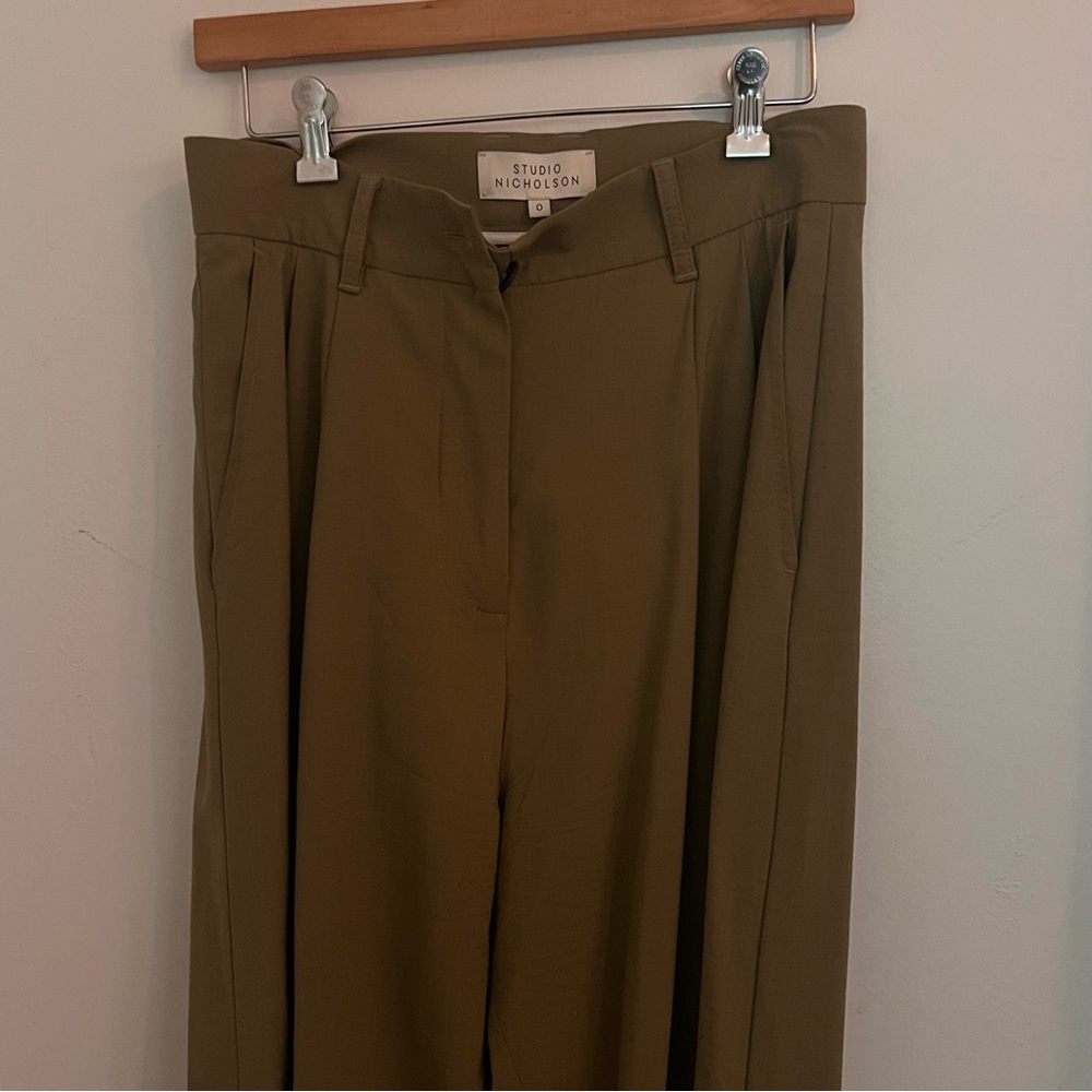 Studio Nicholson Khaki Bolin Trousers